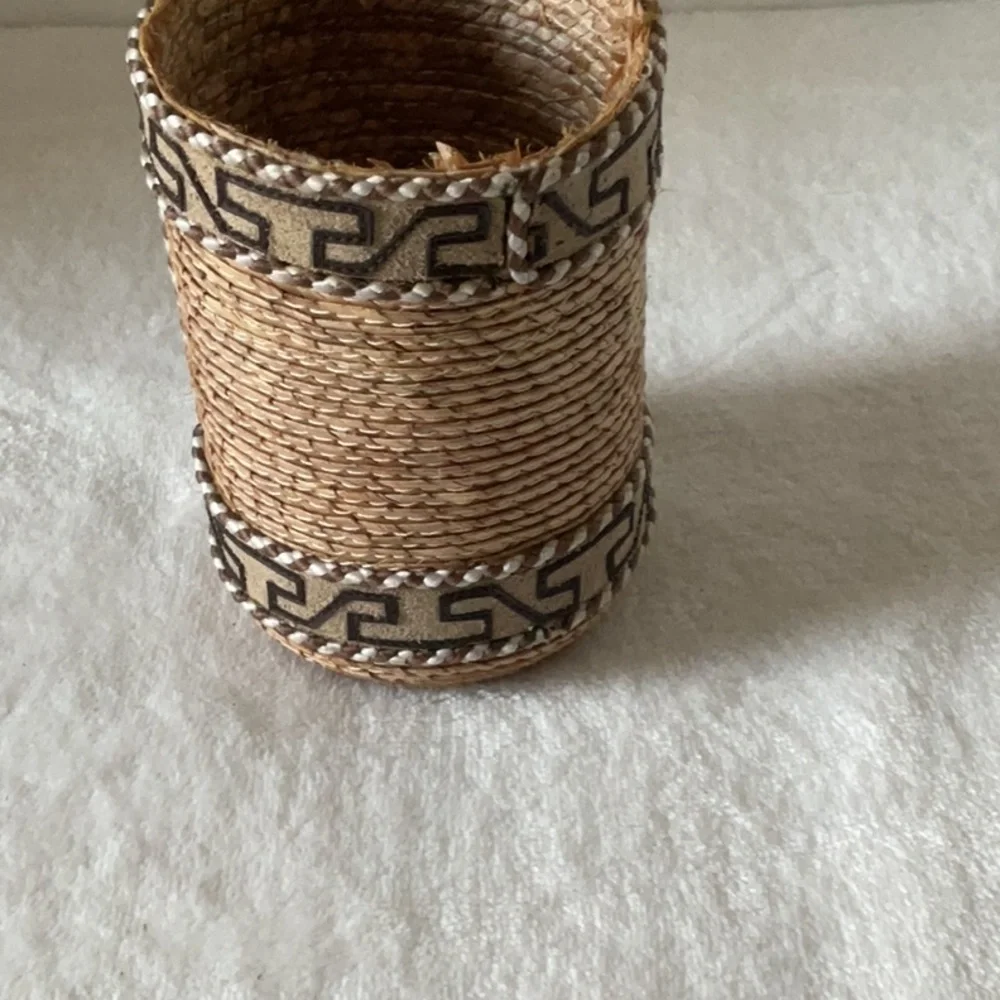 Harley-Davidson Brown leather pen and pencil holder - Picture 2 of 4